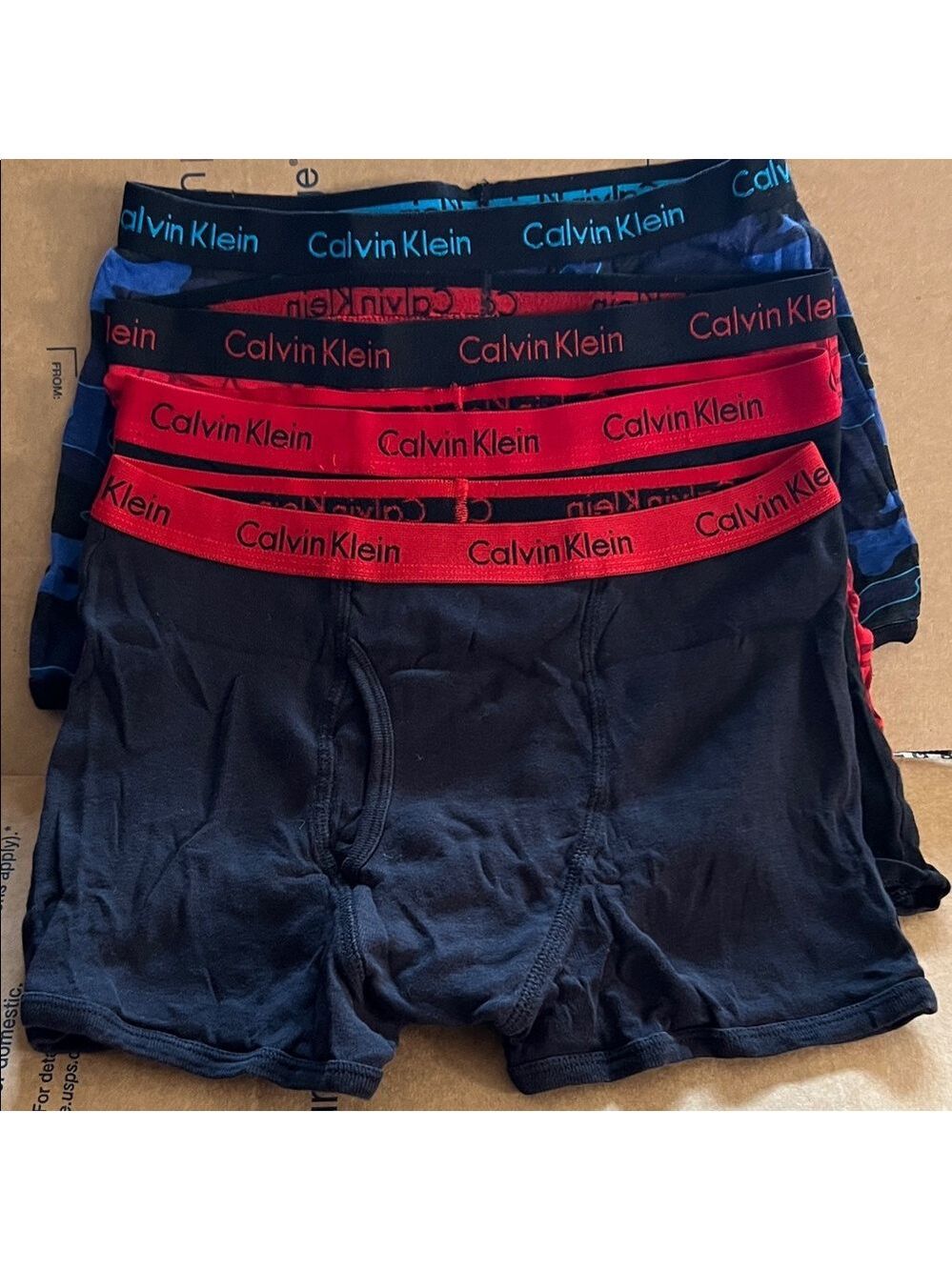 New Calvin Klein Youth Boxer Briefs 4-Pack